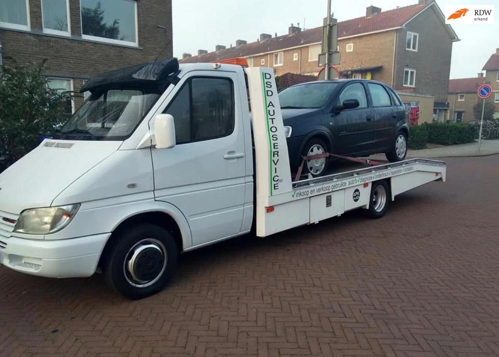 Mercedes-Benz Sprinter 416 CDI 2.7 402 oprijwagen tijhof, Auto's, Gebruikt, 156 pk, Bedrijf, Grijs