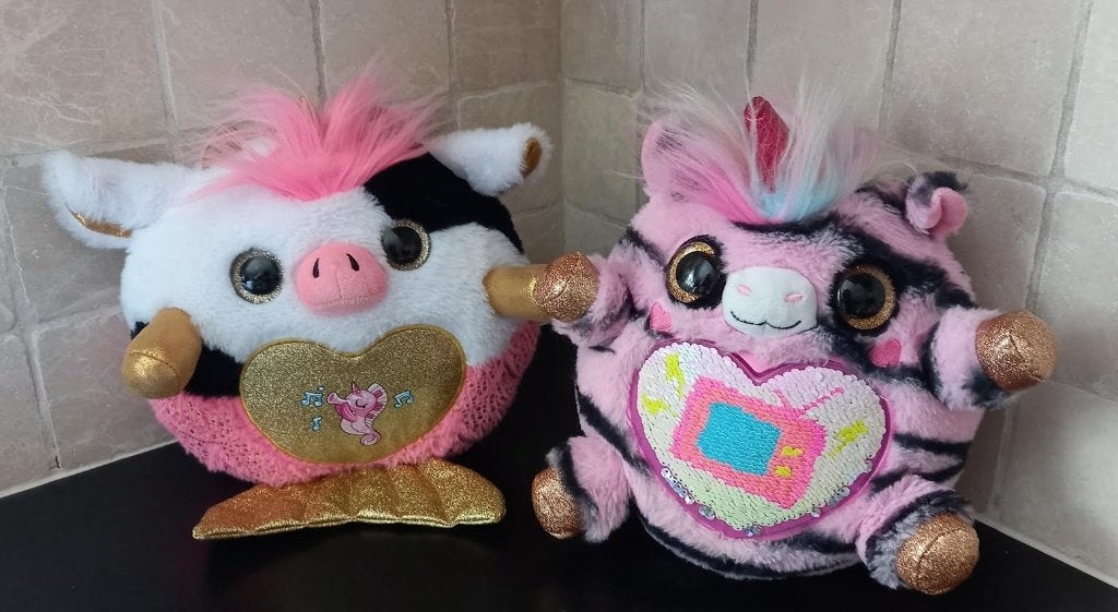 Knuffel zuru rainbocorns zebracorn  + Mermaidcorns, Ophalen of Verzenden, Zo goed als nieuw, Overige typen