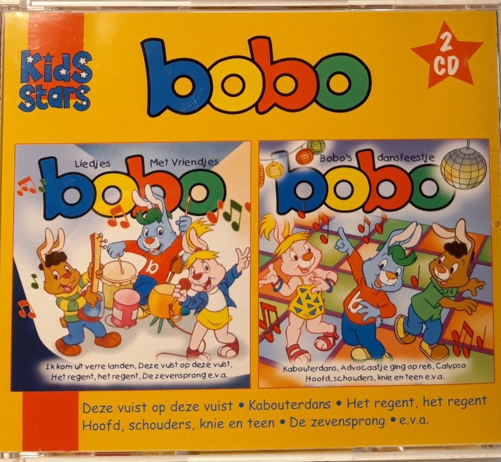 Bobo 2 CD: Liedjes Met Vriendjes & Bobo's Dansfeestje, Cd's en Dvd's, Ophalen of Verzenden, Zo goed als nieuw, 3 tot 5 jaar, Muziek