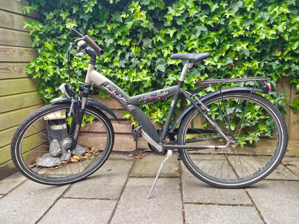 Flyke Streetlife jongensfiets 26 inch - Gebruikt, Fietsen en Brommers, Elektrische fietsen, Minder dan 47 cm, Ophalen, Gebruikt