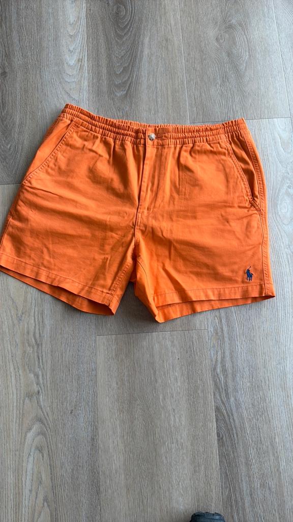 Heren korte broek M Ralph Lauren, Ophalen of Verzenden, Zo goed als nieuw, Maat 48/50 (M), Oranje