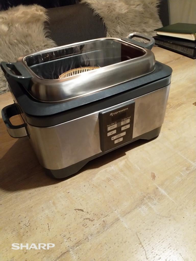 Sous-vide /slowcoker met boek, Ophalen
