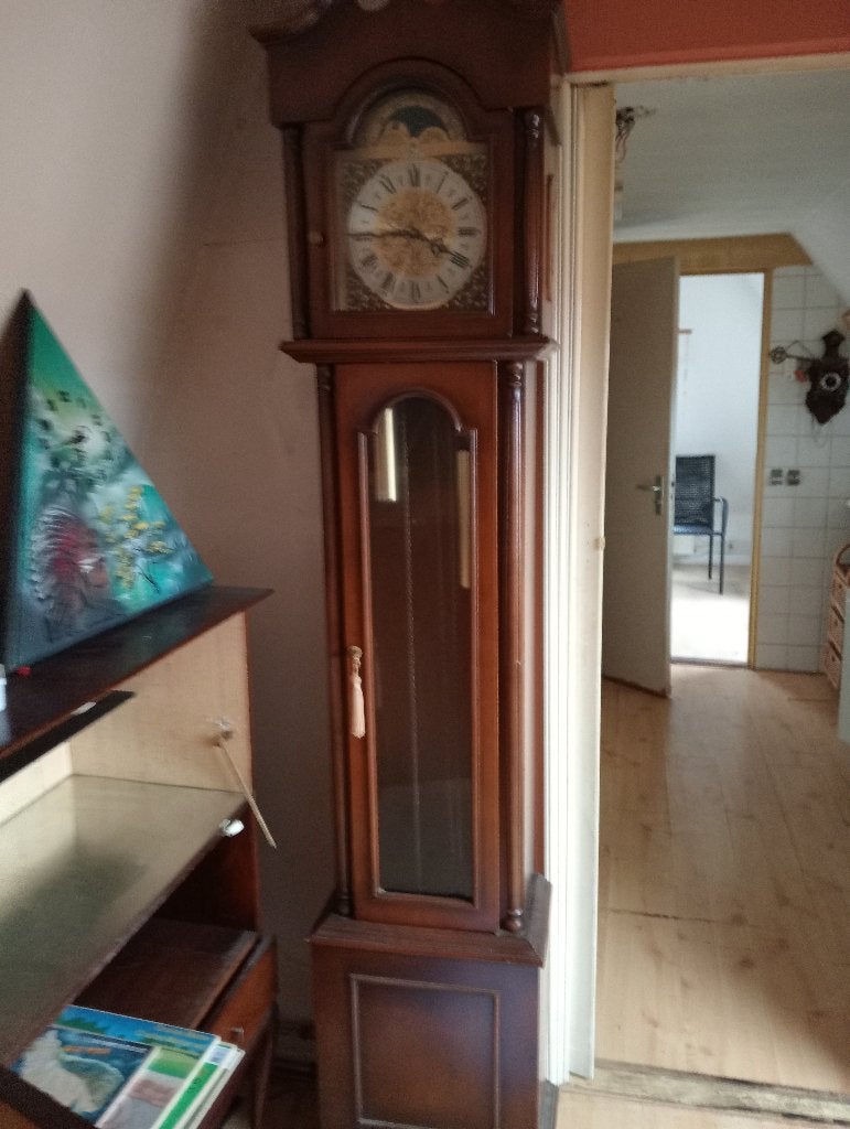 staande oude klok, Ophalen, Gebruikt