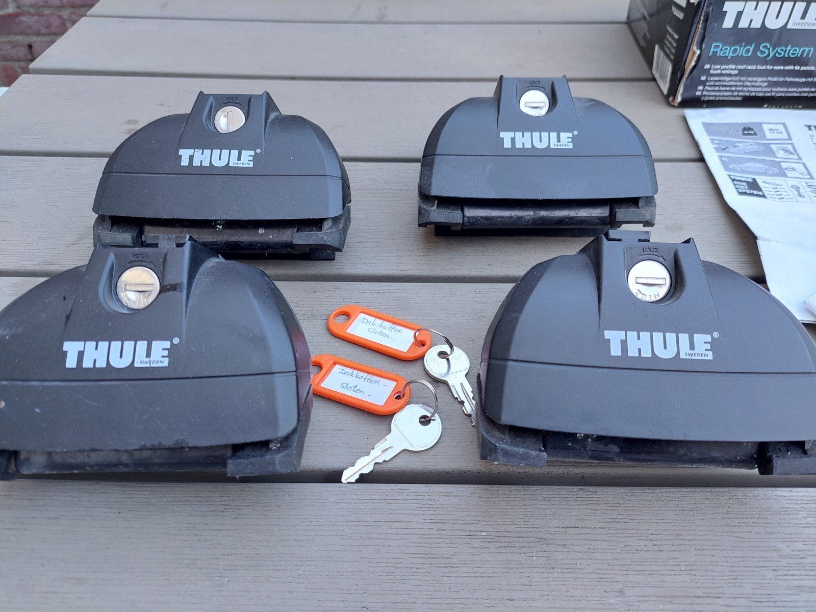 Thule daksloten Rapid System 753, Ophalen of Verzenden, Zo goed als nieuw