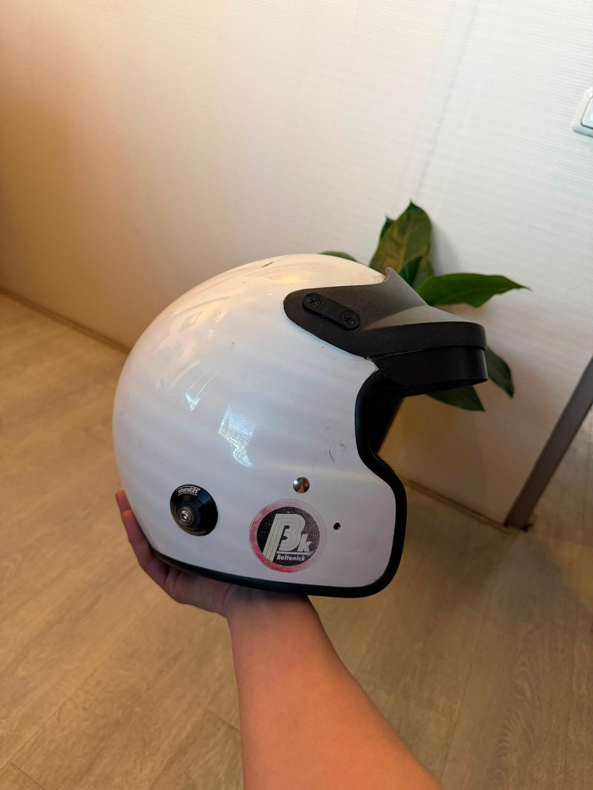 Cross helm beltenick, Motoren, Ophalen of Verzenden, Tweedehands, Offroadhelm, Overige merken