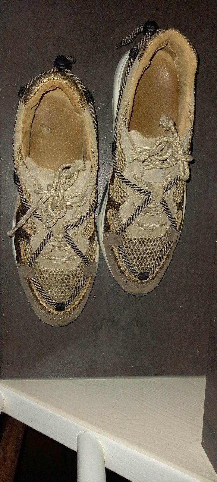 DW//RS SNEAKERS MAAT 40., Kleding | Dames, Schoenen, Beige, DWRS., Ophalen of Verzenden, Sneakers of Gympen