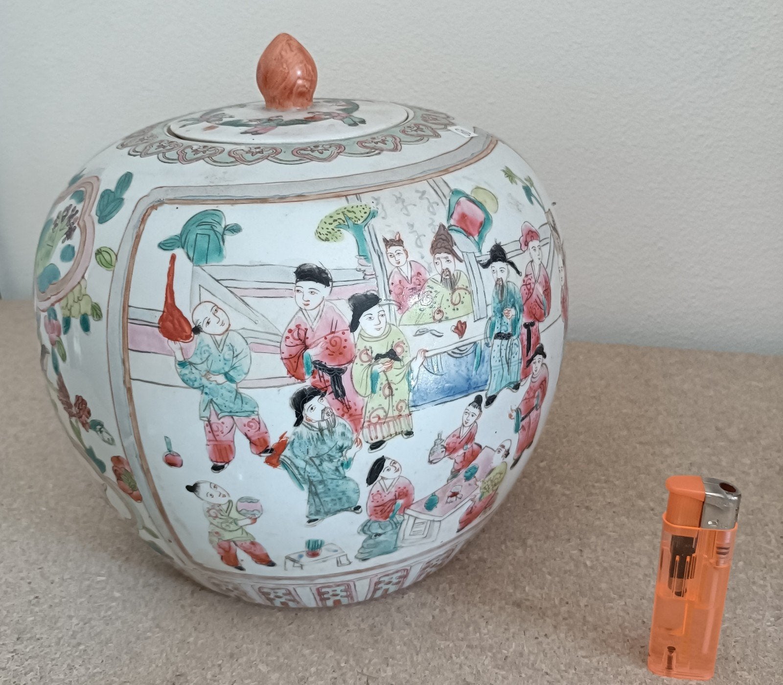 Antieke Chinese gemberpot China Chinees, Ophalen of Verzenden
