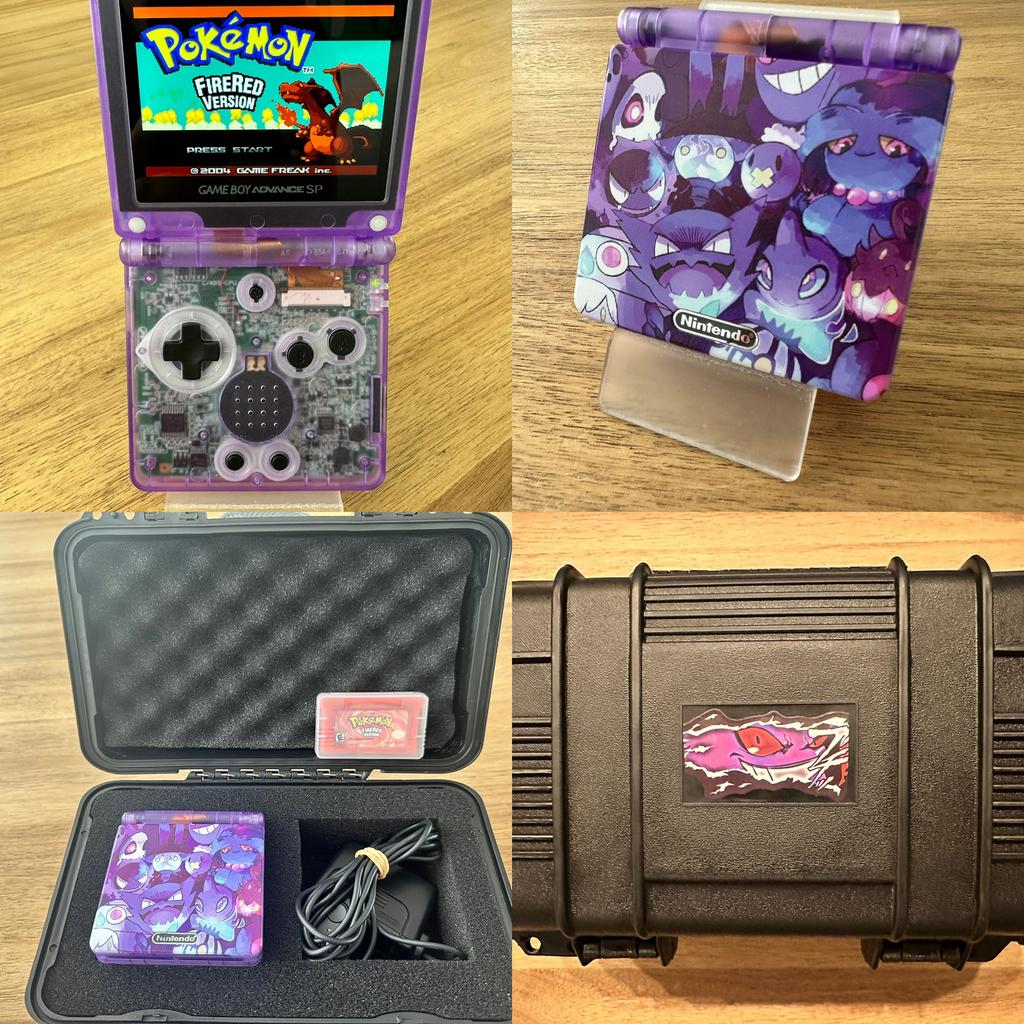 Gameboy Advance SP IPSv5 - zeer compleet, Spelcomputers en Games, Spelcomputers | Nintendo Game Boy, Ophalen, Refurbished, Game Boy Advance SP