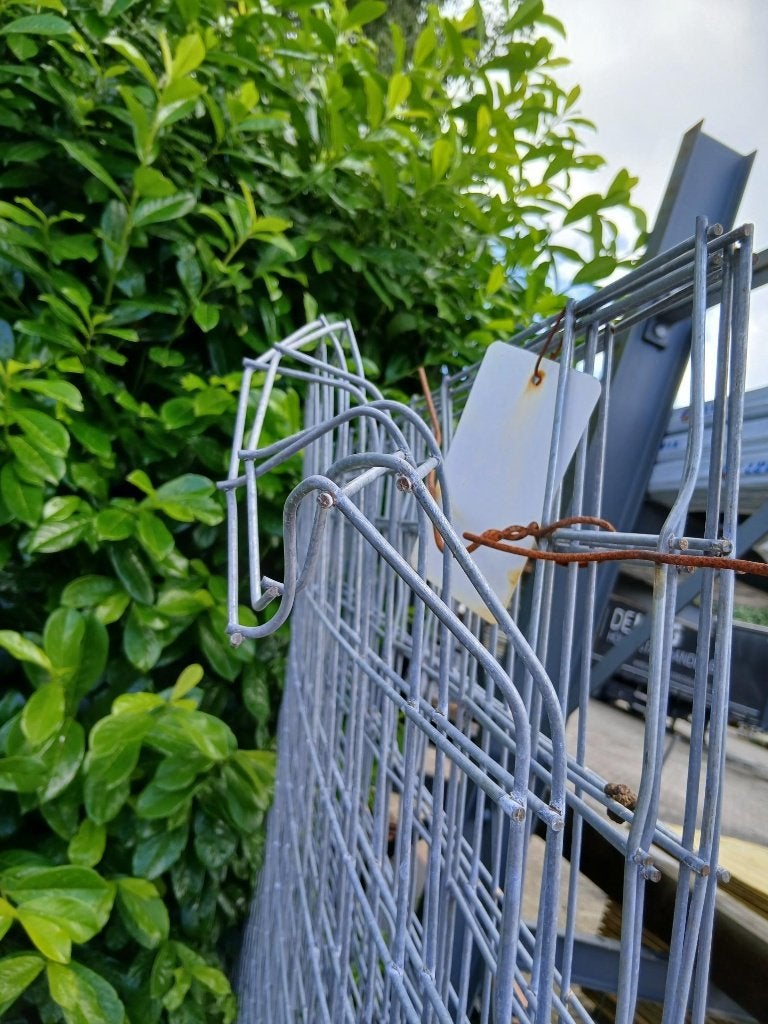 7 Gaaspanelen B-keus 200x300cm maas 10cm dikte 4mm, Tuin en Terras, Gaas en Draad, Ophalen, Gebruikt, Minder dan 10 meter, Overige typen