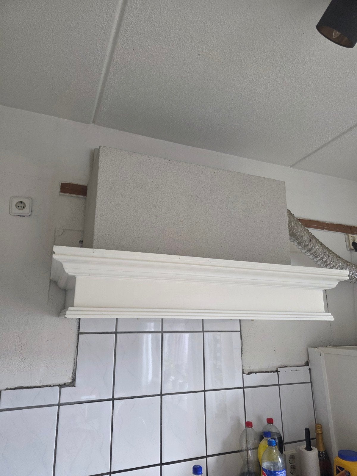 Afzuigkap met houten omlijsting - zo over te nemen, Witgoed en Apparatuur, Ophalen, Gebruikt, Inbouw, Onderbouw afzuigkap