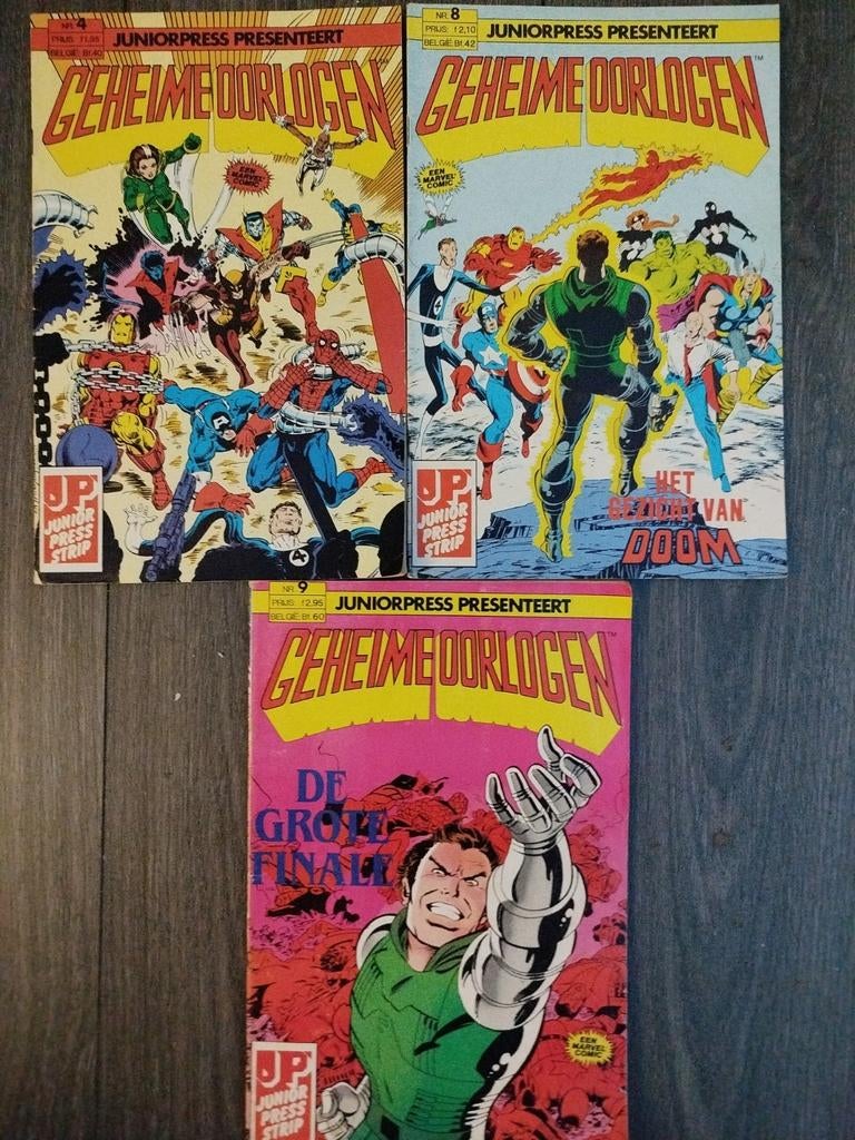 GEHEIME OORLOGEN STRIPS JUNIOR PRESS 3 STUKS, Boeken, Strips | Comics, Europa, Ophalen of Verzenden, Zo goed als nieuw, Meerdere comics