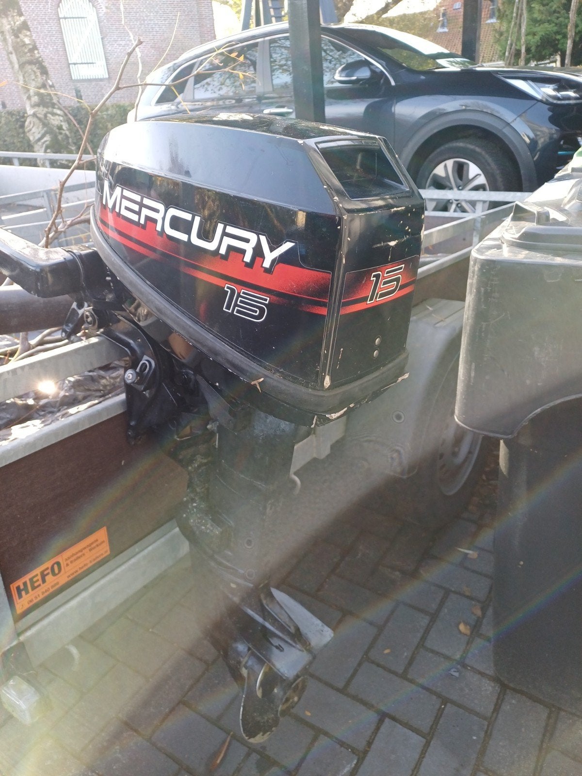 Mercury 15 pk kortstaart, Watersport en Boten, Ophalen, Zo goed als nieuw, 30 pk of meer, Buitenboordmotor