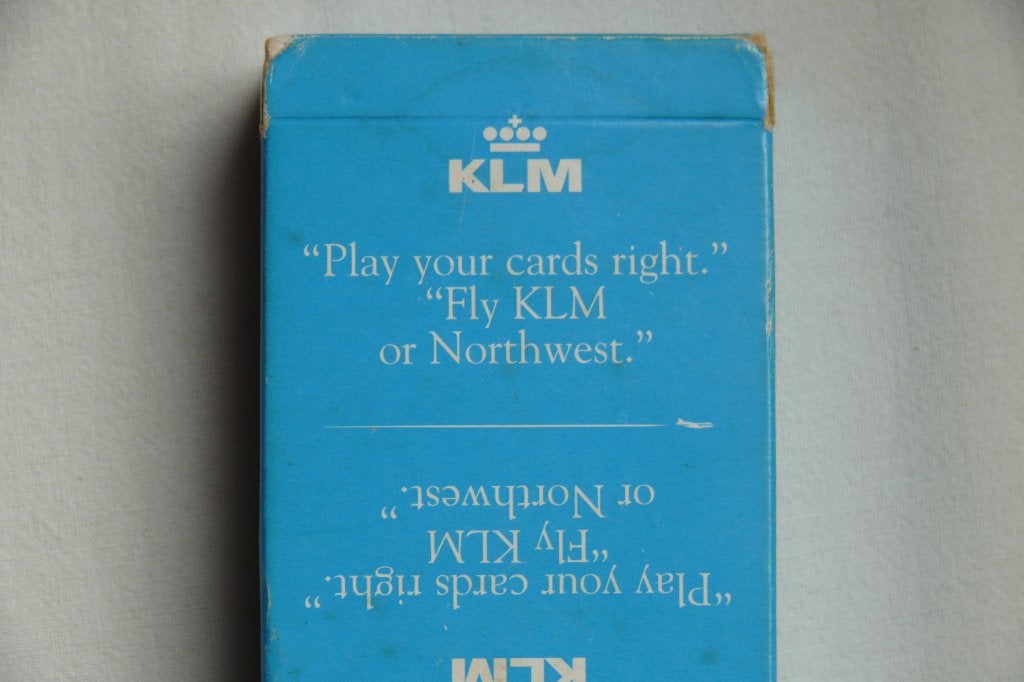klm speelkaarten FLY KLM or NORTHWEST, Ophalen of Verzenden, Zo goed als nieuw, Overige typen