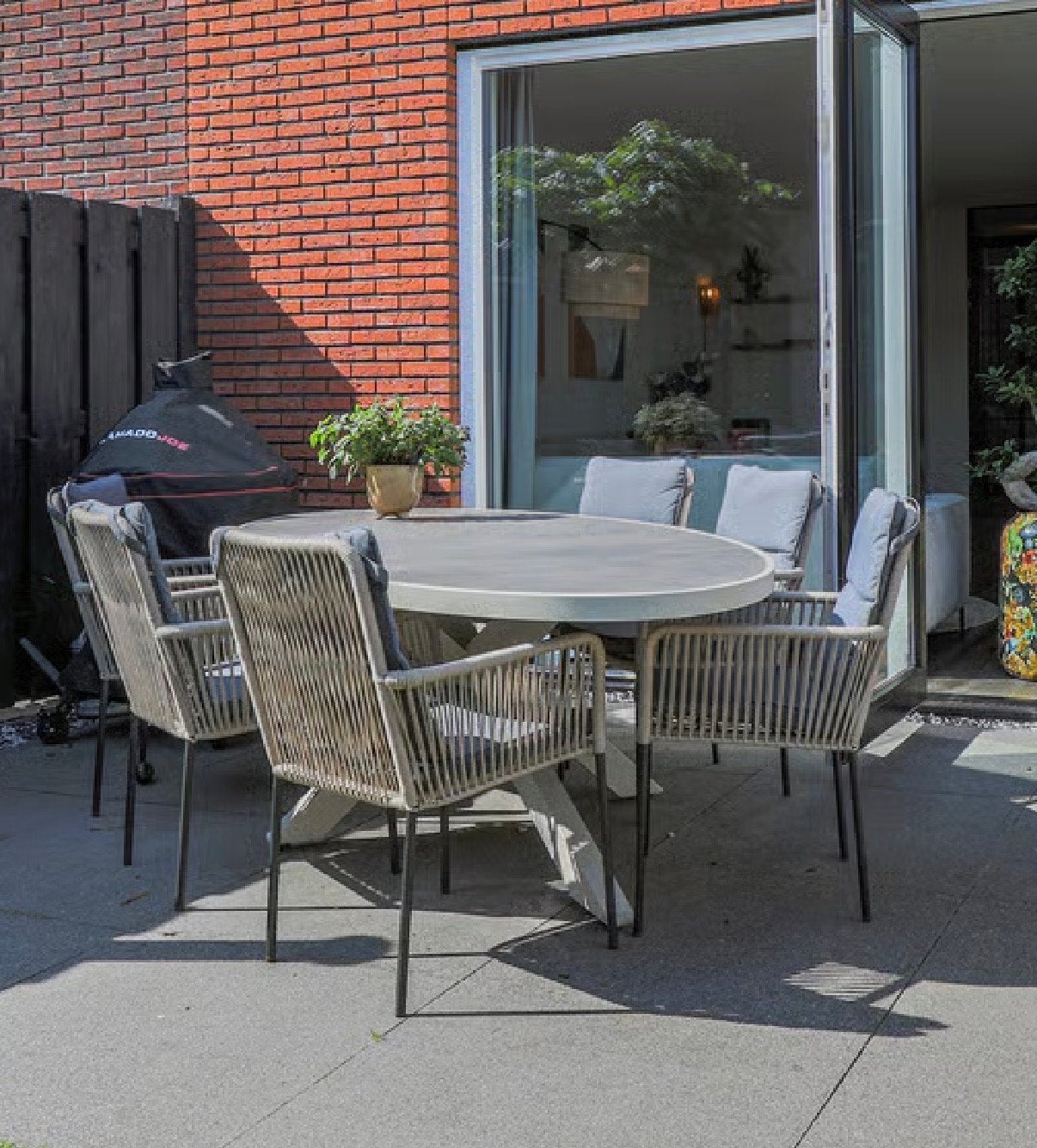 6x Tuinstoelen met kussens, Ophalen, Zo goed als nieuw, Overige materialen