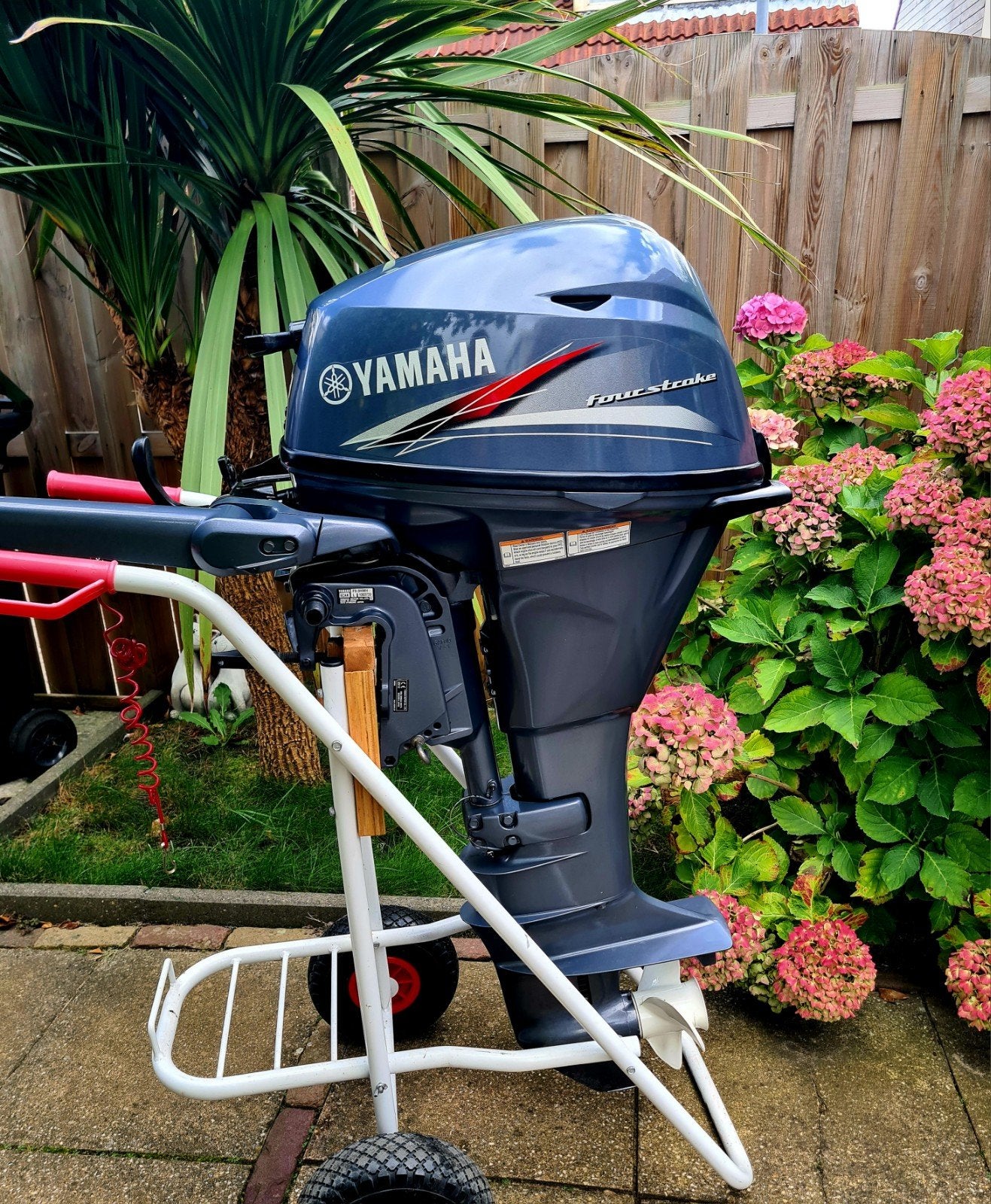 Yamaha 20/9.9 pk 4 takt langstaart handbediening, Ophalen, 10 tot 30 pk, Viertaktmotor, Zo goed als nieuw