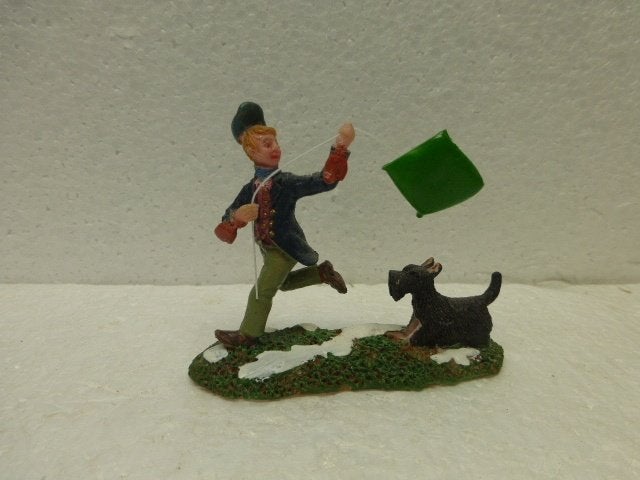 lemax playing high kerstdorp poppetje figurine hond beeldje, Diversen, Kerst, Ophalen of Verzenden, Zo goed als nieuw