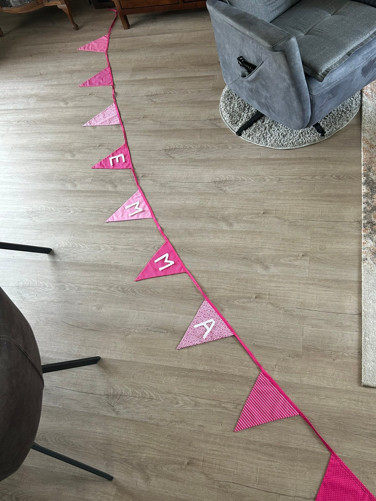 Vlaggetjes lijn met eigen naam, Ophalen of Verzenden, Nieuw, Versiering, Verjaardag