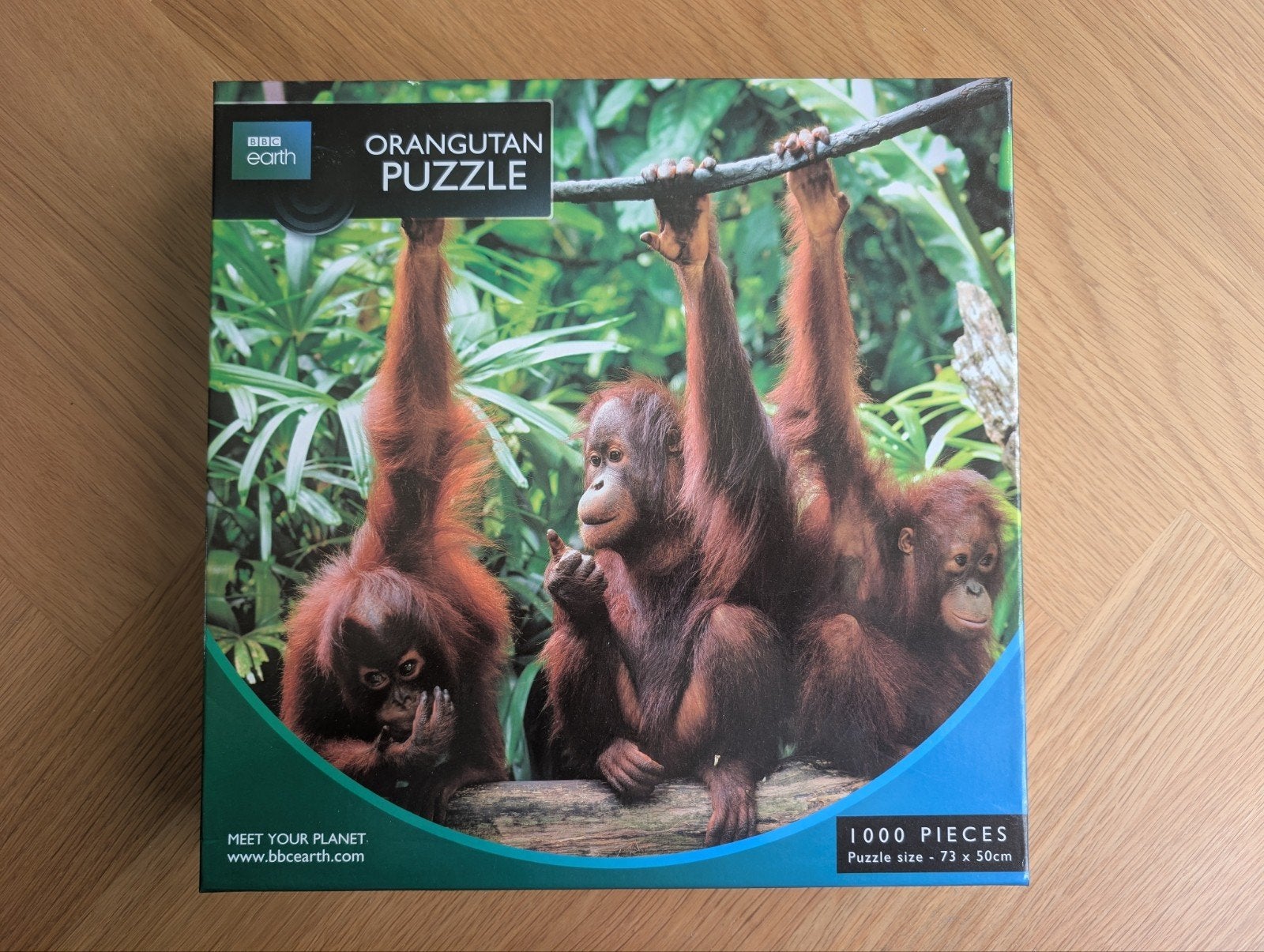 BBC Earth Orangutan puzzle 1000 stukjes, Hobby en Vrije tijd, Denksport en Puzzels, Ophalen of Verzenden, 500 t/m 1500 stukjes