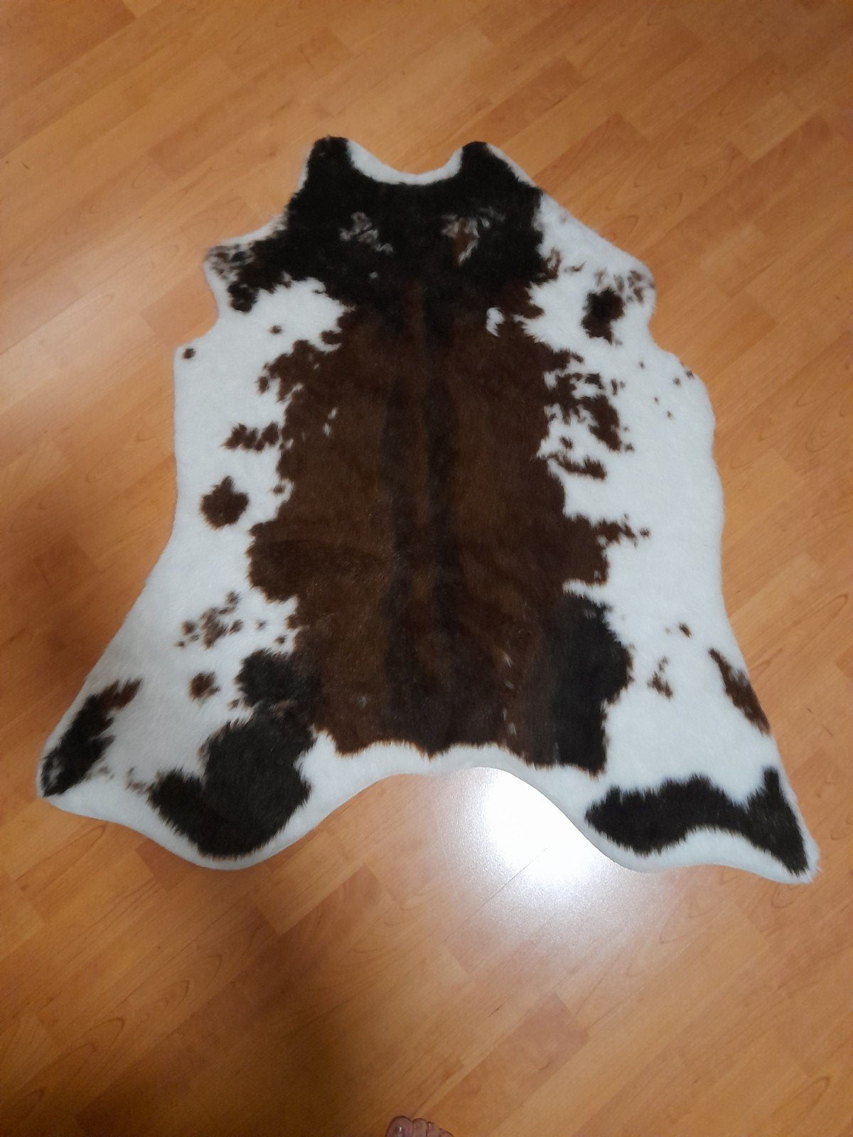 Leuk dierenwelzijn kleed met koeprint van Kruitvat, Ophalen, Gebruikt, 100 tot 150 cm, Bruin