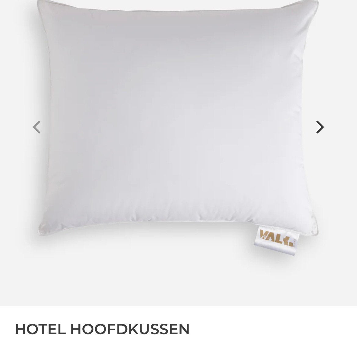 Hotel kussen Van der Valk, Eenpersoons, Wit, Nieuw, Ophalen of Verzenden
