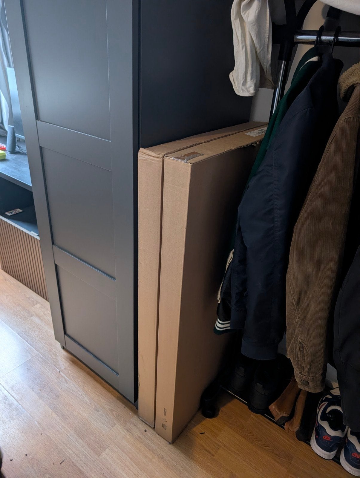 Nieuwe en verzegelde IKEA Malm zijn Bed ladekast (zwart en b, Ophalen, 100 tot 150 cm, Nieuw, 3 of 4 laden