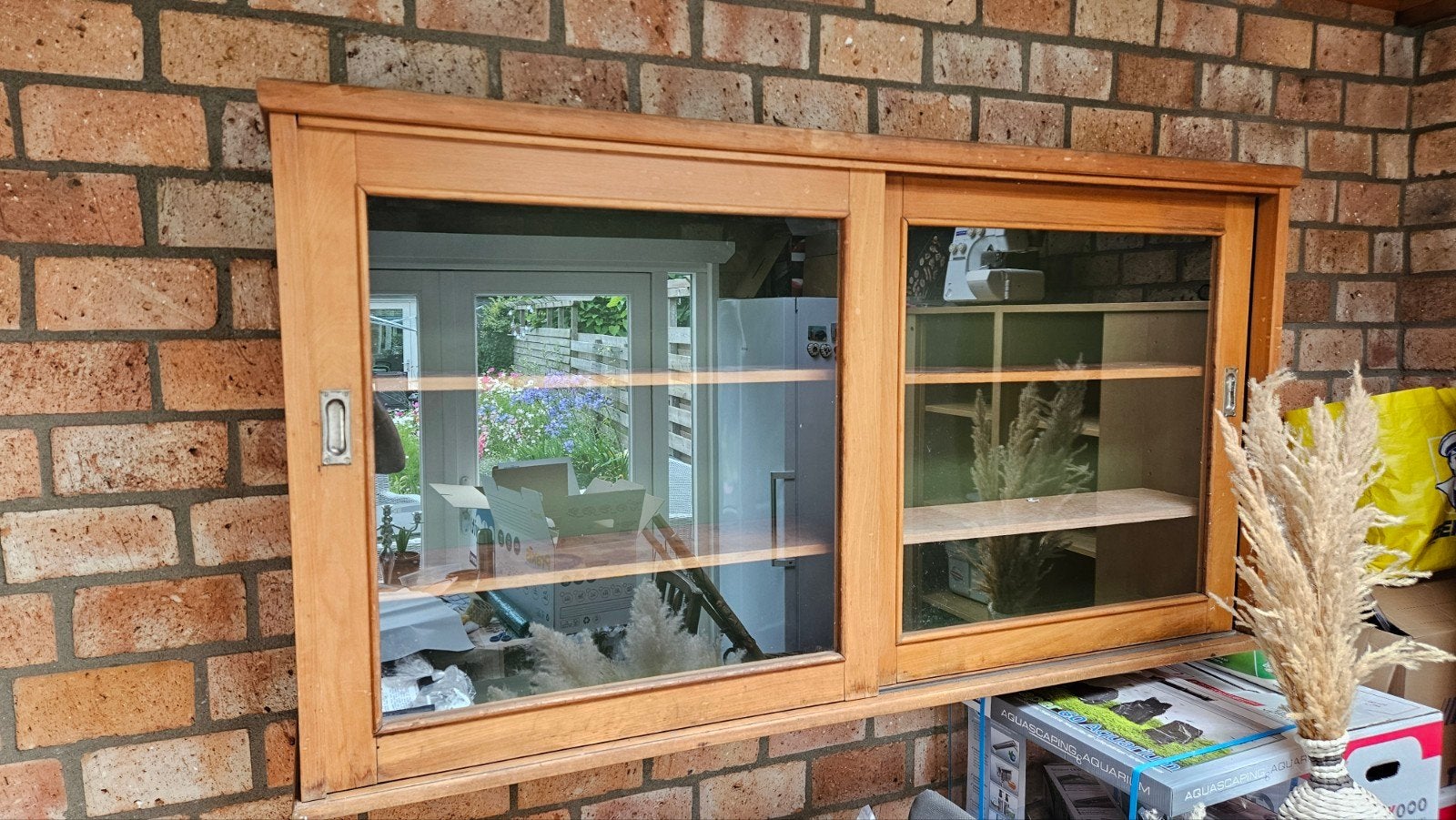 Jaren 70 Hangkast met Schuifdeuren - 173x91x31 cm, Ophalen, Gebruikt