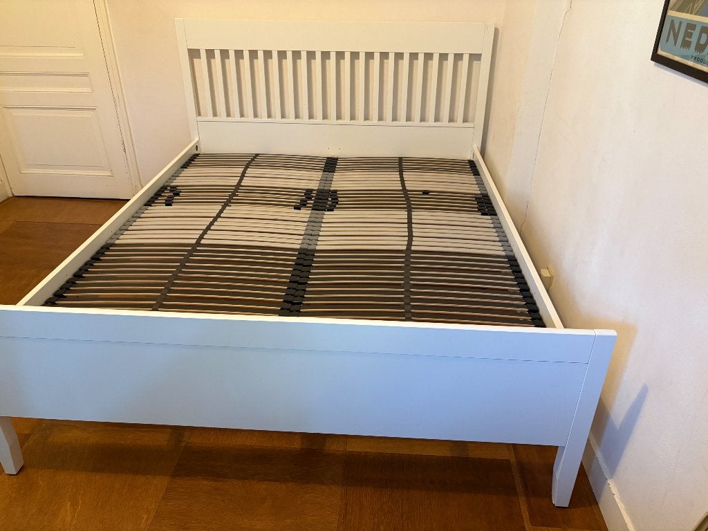 Idanas bed 160x200 in goede staat, Ophalen, Wit, Tweepersoons, Zo goed als nieuw
