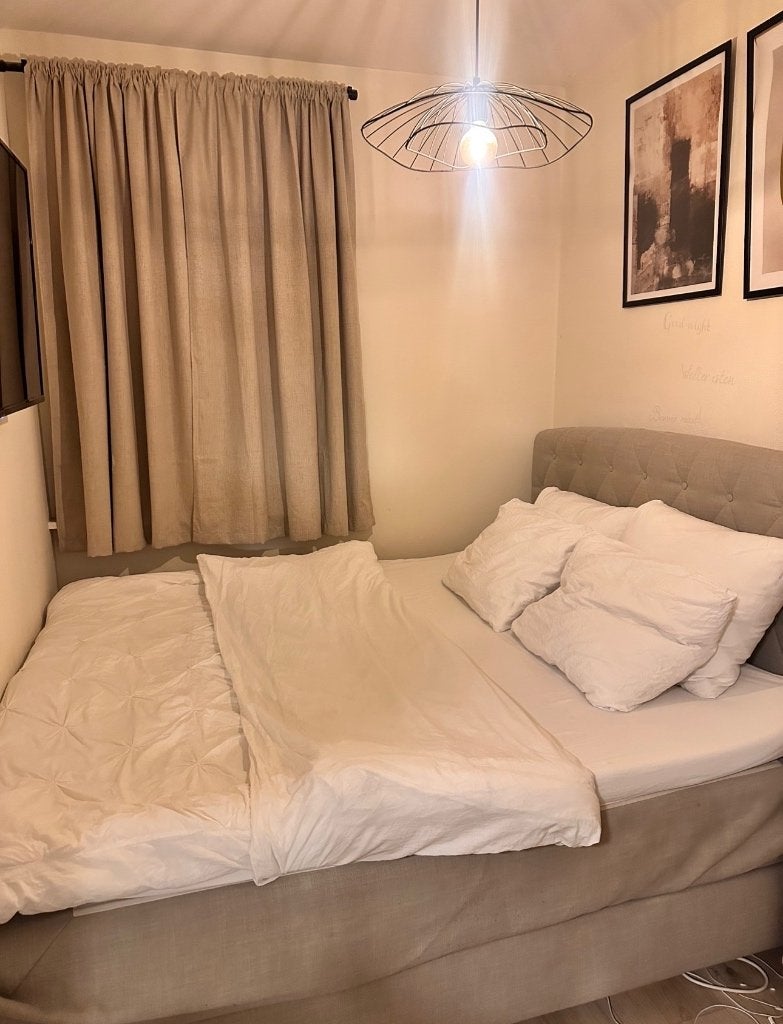 Boxspring, Huis en Inrichting, Ophalen, Gebruikt, Bruin, Tweepersoons