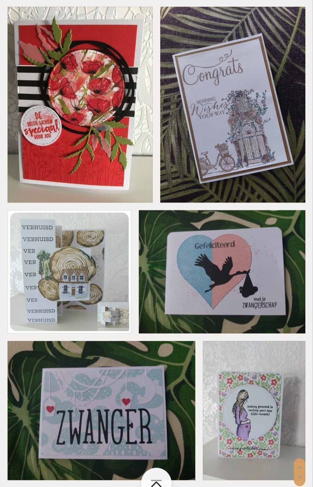 Zelfgemaakte kaarten te koop, Ophalen of Verzenden, Nieuw, Overige thema's