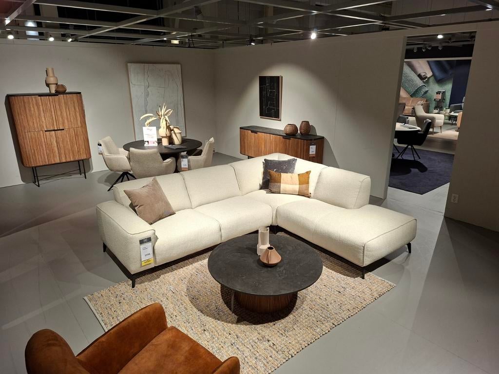 Showroommodel Hoekbank Rylana, Huis en Inrichting, Ophalen, Nieuw, Stof