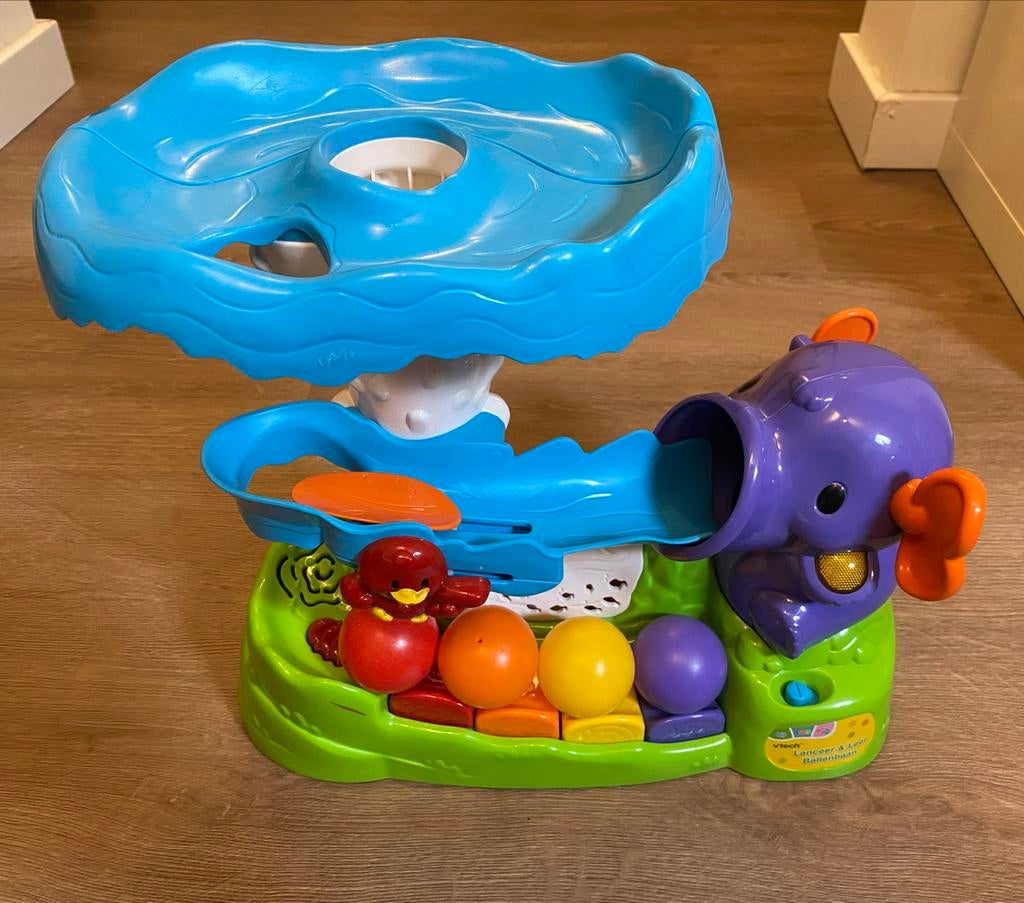 Vtech Lanceer & Leer Ballenbaan Olifant, Ophalen