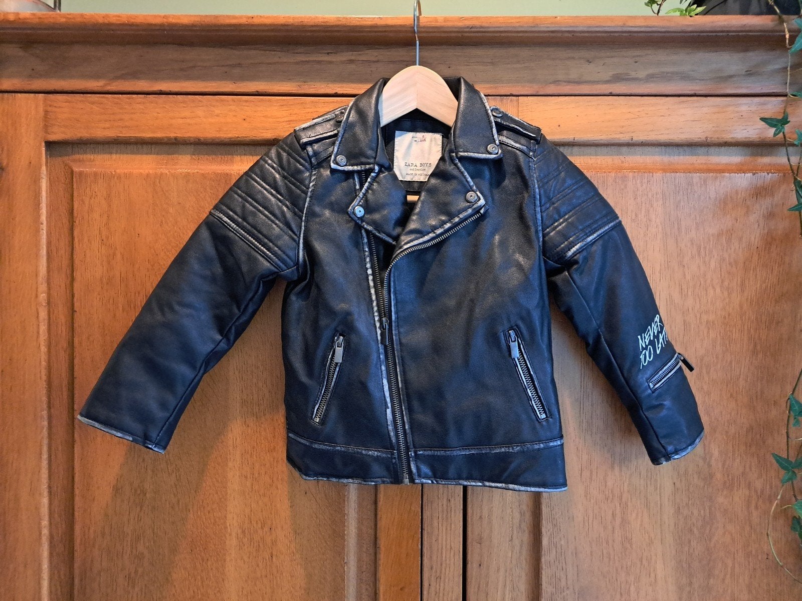 Zara Boys Rock & Roll Life Bikerjack Maat 116, Gebruikt, Ophalen of Verzenden, Zara Boys, Jongen