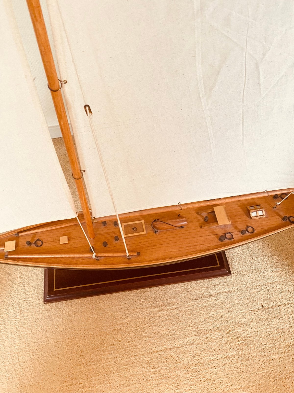 Prachtig houten zeilboot model - Handgemaakt, Ophalen of Verzenden, Zo goed als nieuw, Groter dan 1:32, Overige merken