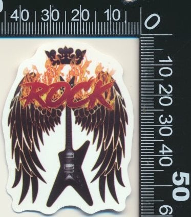 Sticker: Rock n Roll (2) - Rock, Ophalen of Verzenden, Zo goed als nieuw, Bedrijf of Vereniging