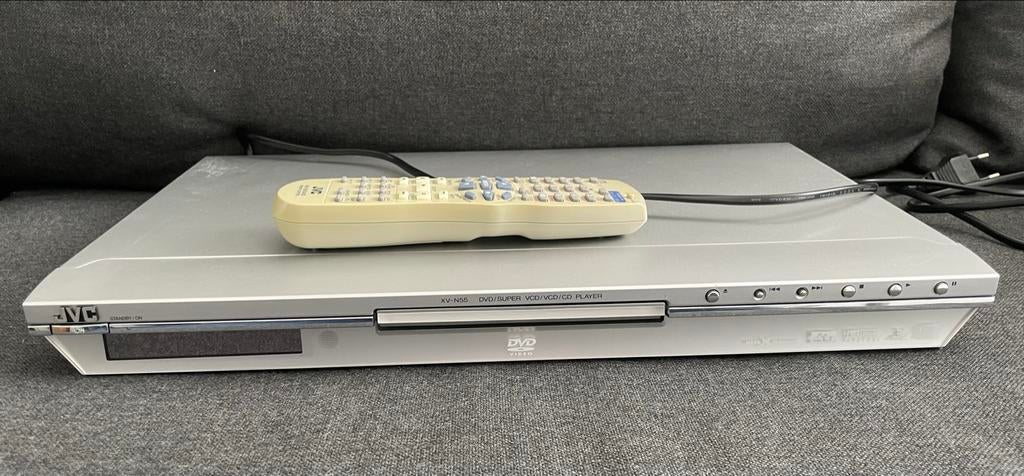 JVC XV-N55 DVD/CD-speler met afstandsbediening, Ophalen of Verzenden, Gebruikt, Dvd-speler, JVC