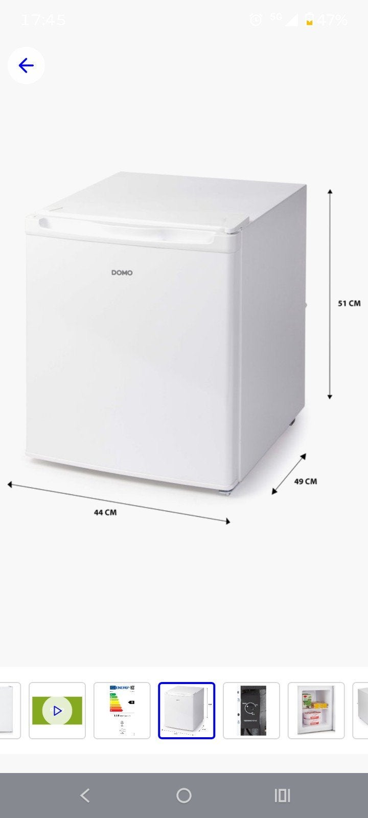 Huizen - nieuwe Compacte Domo Vriezer, Ophalen, Minder dan 60 cm, Minder dan 85 cm