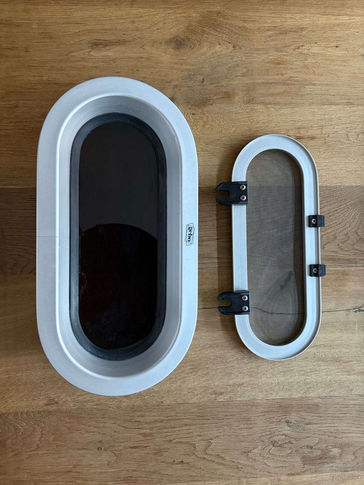 4x Ovale patrijspoort Gebo met hor voor boot of caravan, Ophalen of Verzenden, Zo goed als nieuw, Overige typen