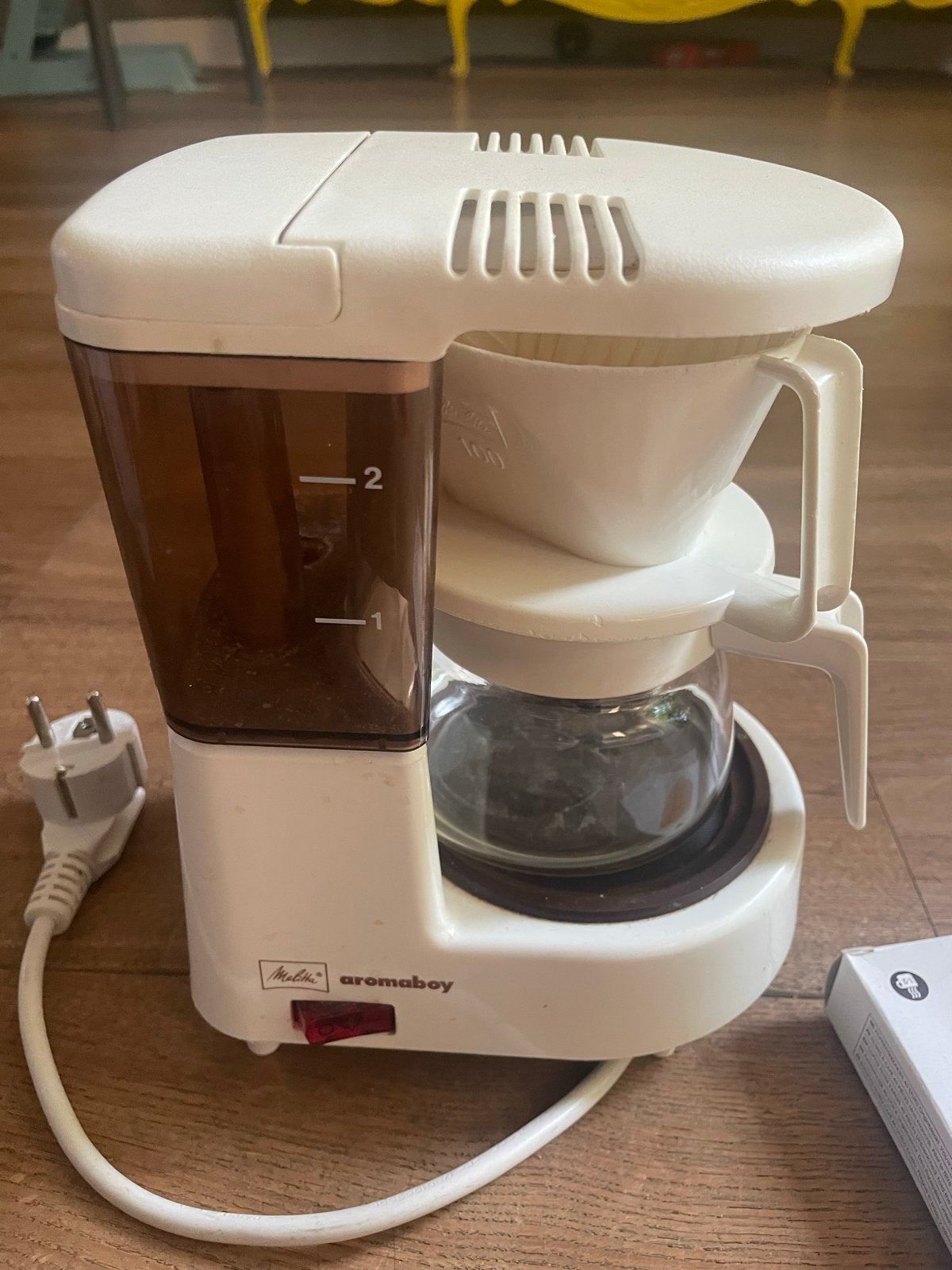 Melitta Aromaboy koffiezetapparaat met filters, Gebruikt, Koffiemachine, Gemalen koffie, Ophalen of Verzenden