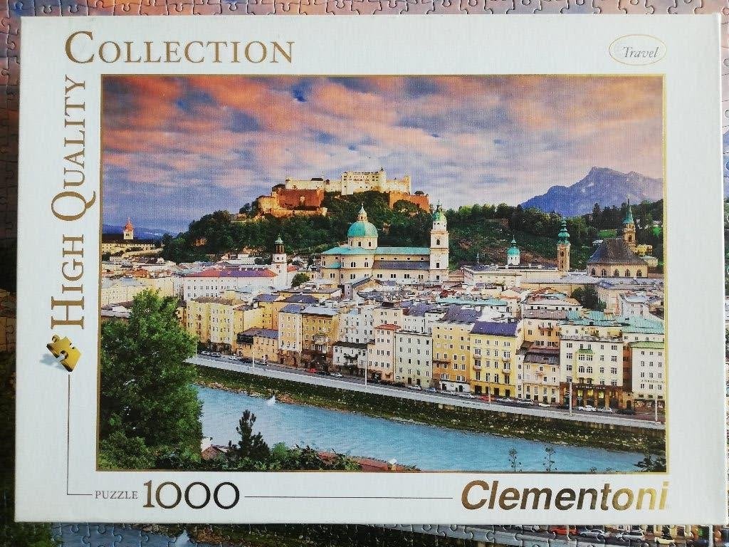 Puzzel 1000 stukjes: Salzburg, Ophalen of Verzenden, 500 t/m 1500 stukjes, Gebruikt, Legpuzzel