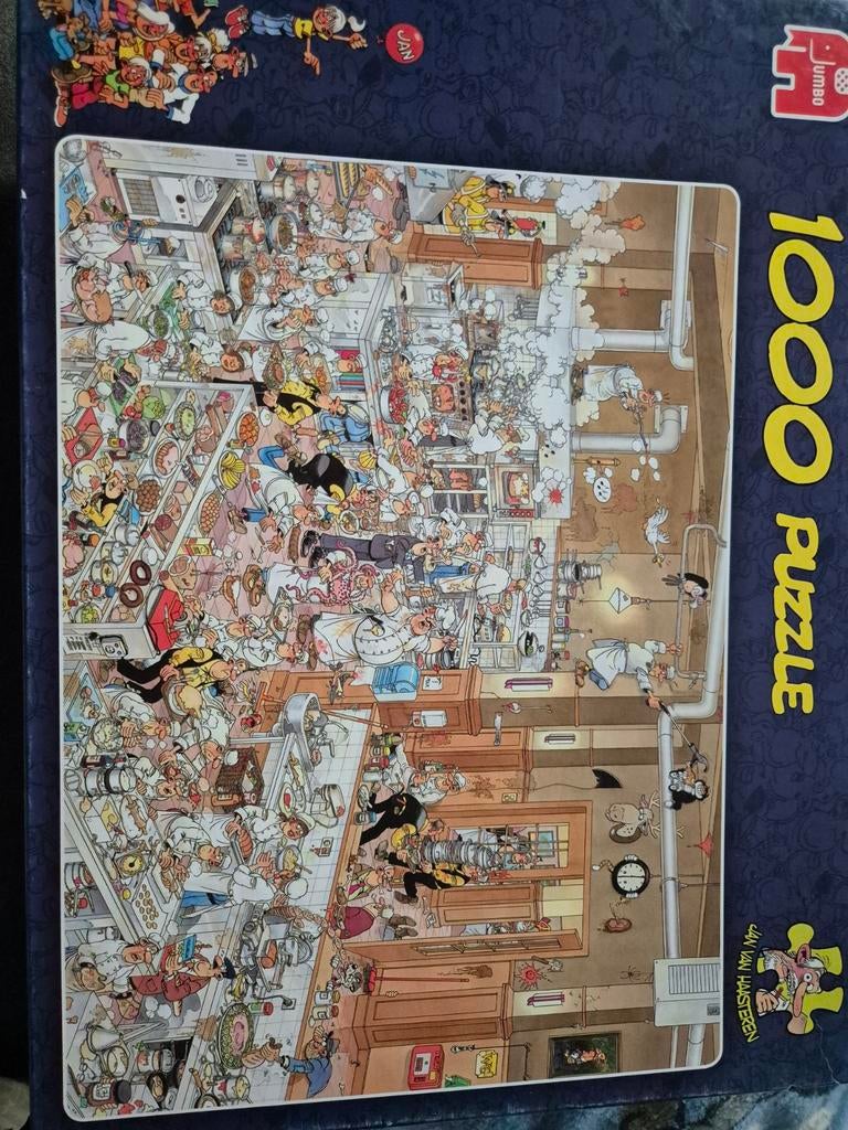 Jumbo Jan van Haasteren De Keuken 1000 stukjes, Ophalen of Verzenden, 500 t/m 1500 stukjes, Gebruikt, Legpuzzel