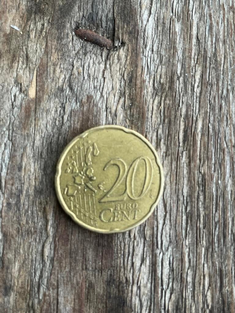 Zeldzame Franse 20 cent munt uit 1999, Ophalen of Verzenden, Frankrijk, 20 cent, Losse munt