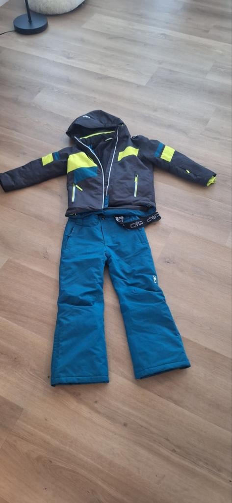CMP ski-jas en skibroek maat 128 - goede conditie, Kinderen en Baby's, Kinderkleding | Maat 128, Gebruikt, Jongen of Meisje, Ophalen of Verzenden