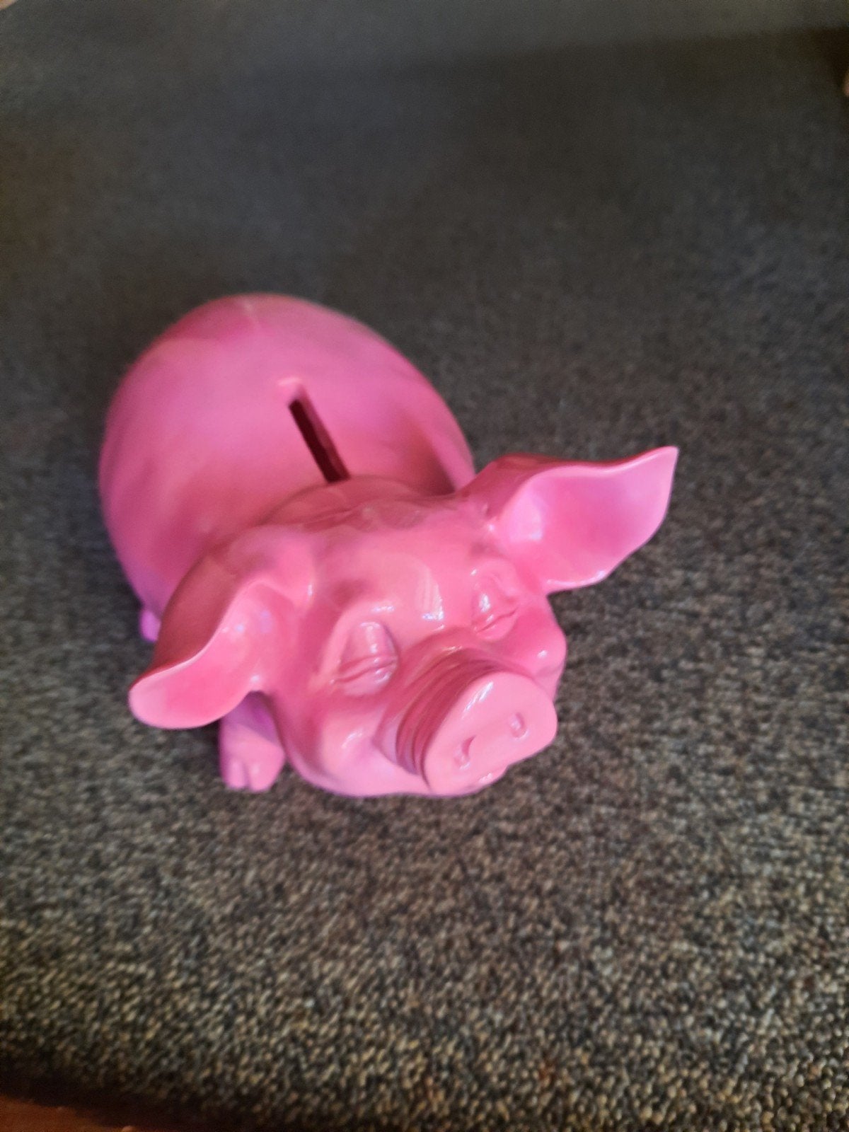 Leuk roze spaarvarken uit de Stoobz collectie, Steen, Aardewerk of Keramiek, Onbekend, Ophalen of Verzenden, Zo goed als nieuw