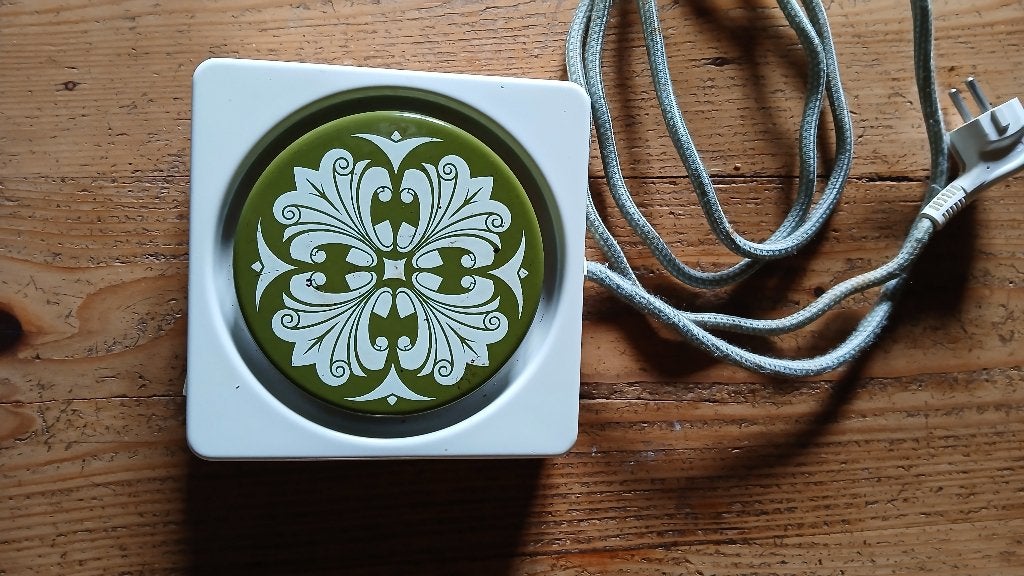 Vintage Daalderop warmhoud plaatje / thee lichtje, Overige typen, Ophalen, Gebruikt