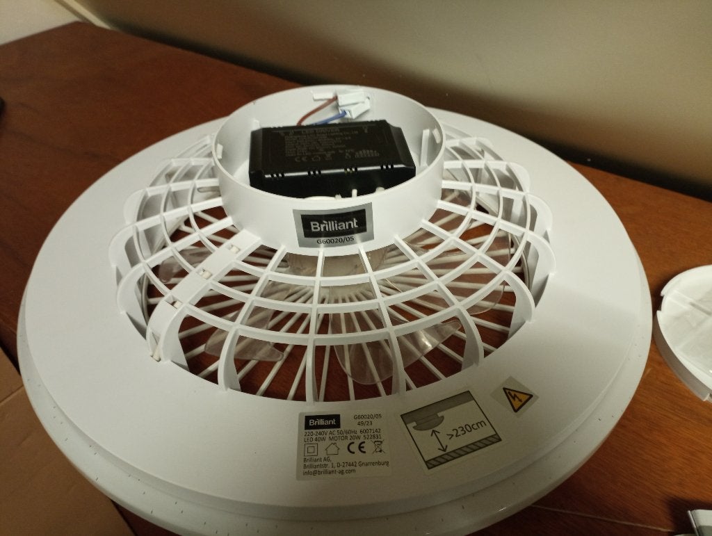 Plafondventilator, Ophalen, Ventilator met afstandsbediening, Zo goed als nieuw, Plafondventilator