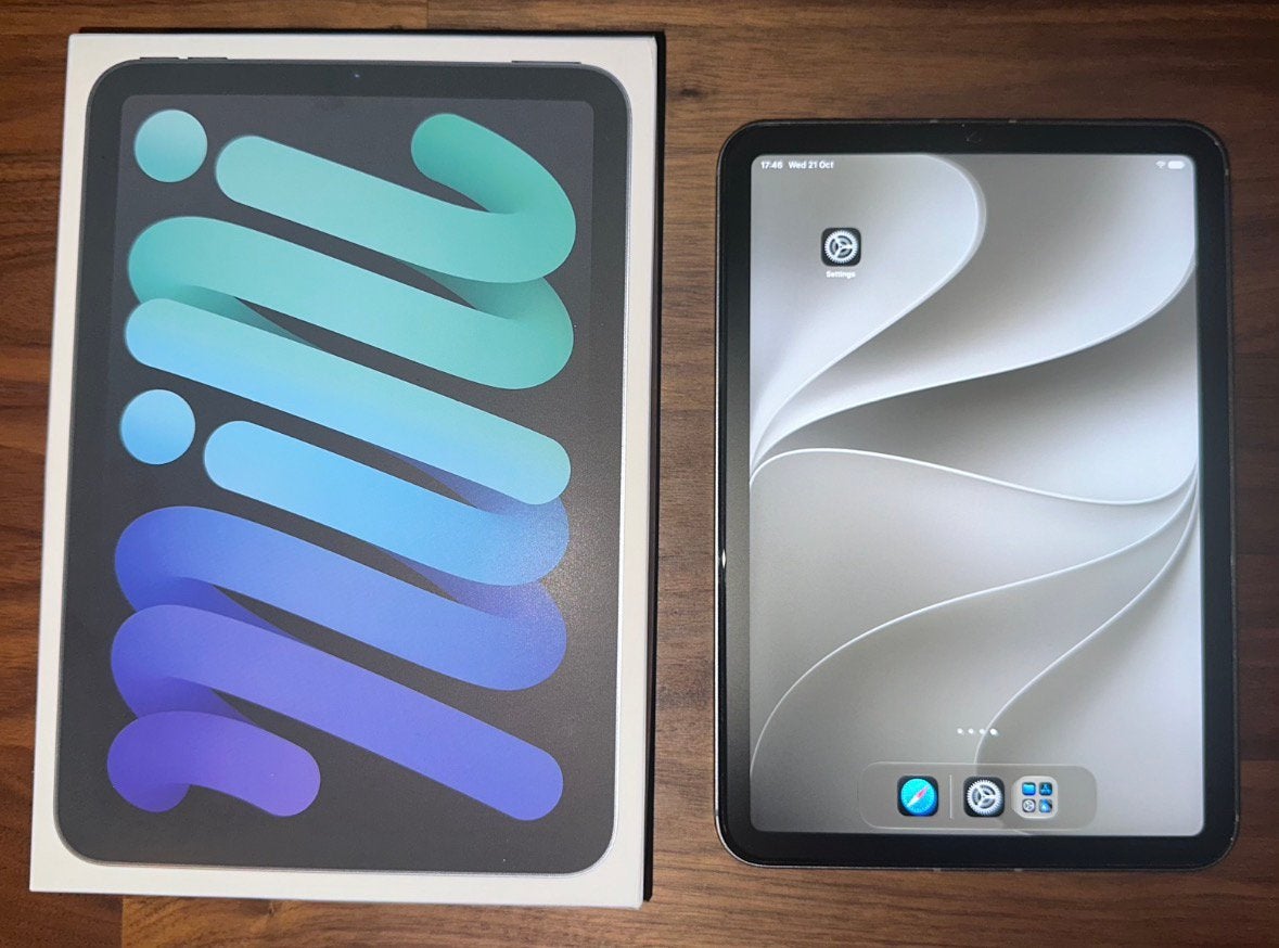 iPad Mini 7 (A17 Pro) 256GB WiFi + Cellular (5G), Computers en Software, 8 inch, Ophalen of Verzenden, Zo goed als nieuw, Grijs