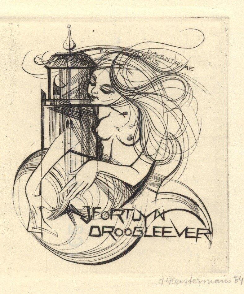 2108 Ex Libris Nederland : Ineke Heestermans, 1964, Verzenden