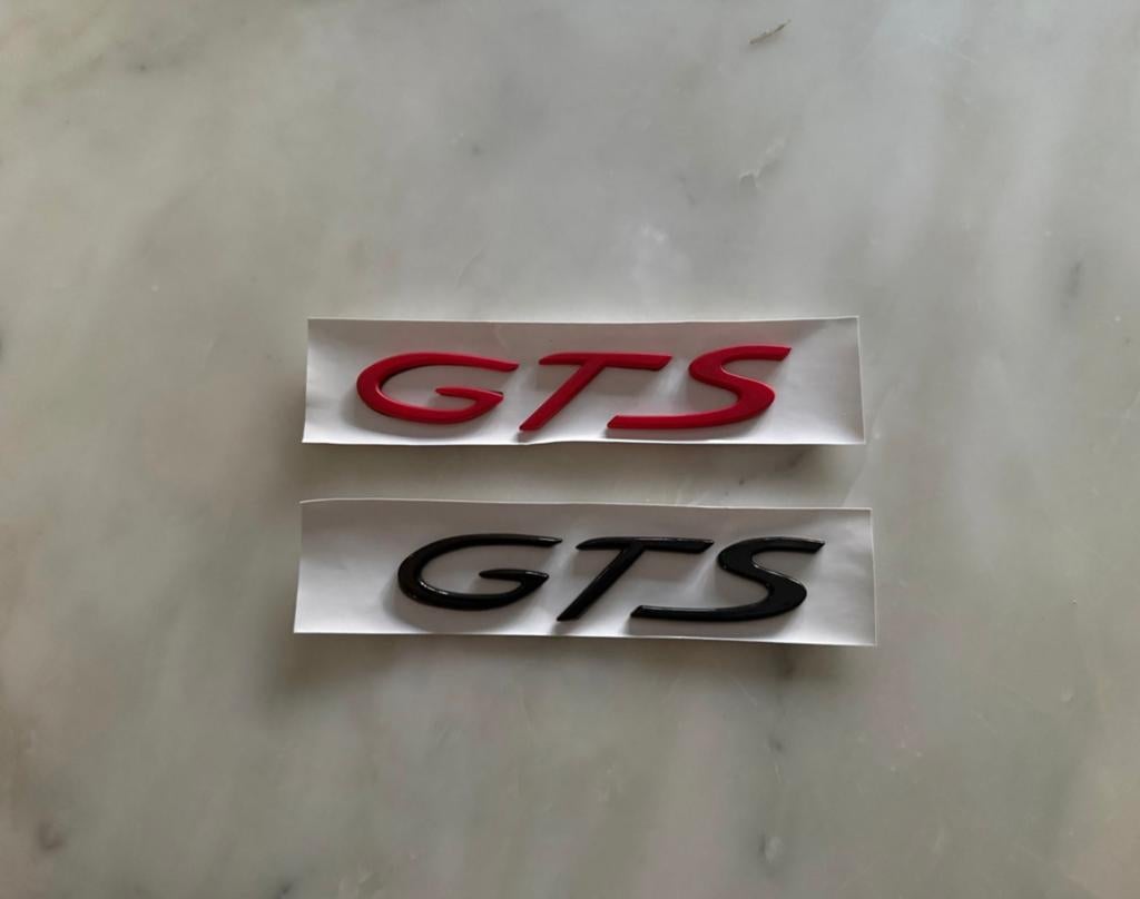 Porsche Gts auto logo sticker, Auto diversen, Autostickers, Verzenden