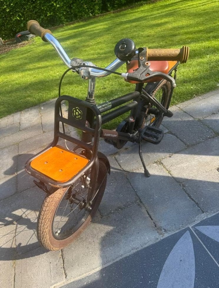 Stoere Supersuper Cooper kinderfiets 16 inch, Fietsen en Brommers, Fietsen | Kinderfietsjes, Ophalen, Terugtraprem, Zijwieltjes