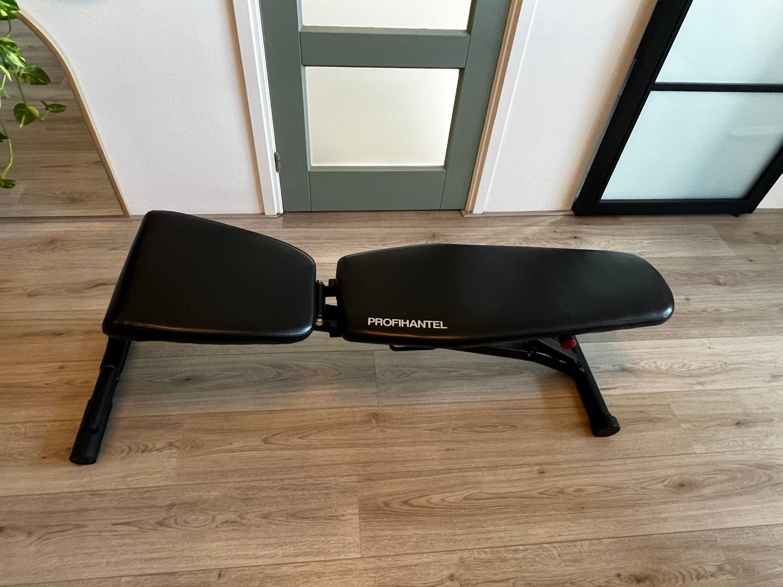Profihantel Folding X-Press Gewichtbank - Opvouwbaar, Ophalen, Krachtstation, Armen, Zo goed als nieuw